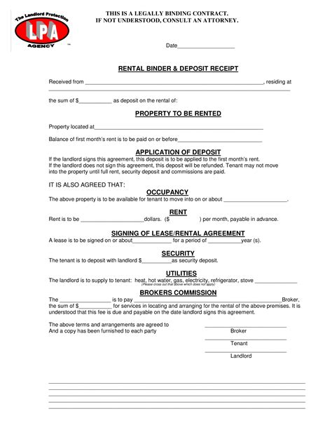 advance and deposit rent|Residential Lease Agreement .
